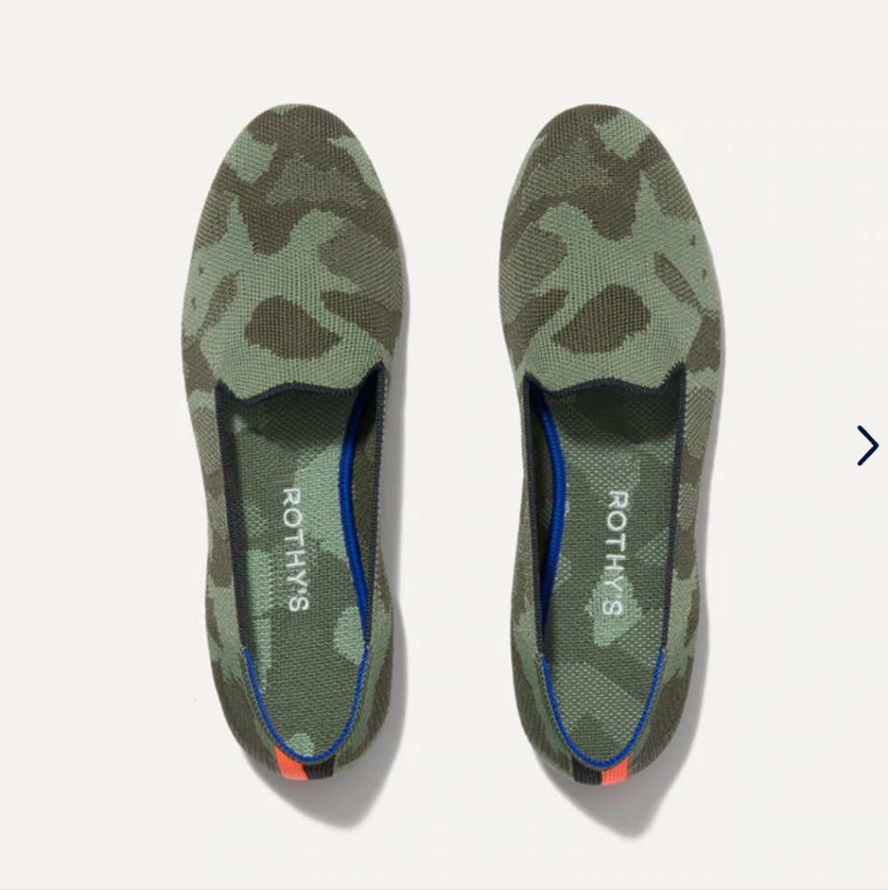 Rothy's The Loafer Olive Camo